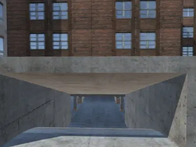 city  Low-poly 3D model