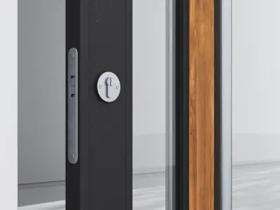 Aluminium door 255 3D model