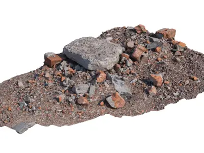 Construction debris 3D model