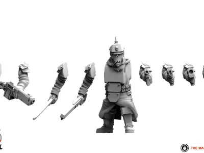 Valour Korps - Shock Sergeant Heinrich 3D print model