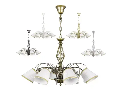 682 796 18x Esedra Lightstar Chandelier 3D model