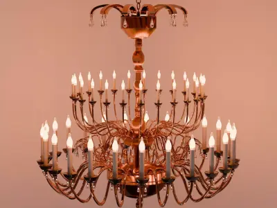 Chandelier 3D model 17