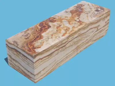 Marble Bench-3D Scan 3D model