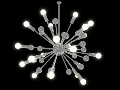 Chandelier modern starburst 3D model