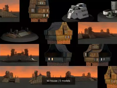 kit house 3D Model Pack