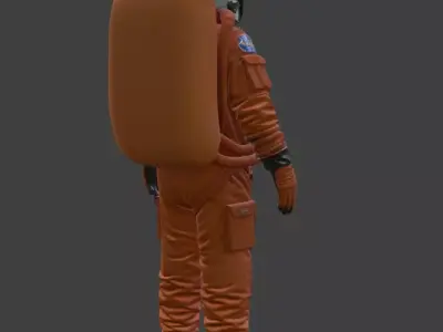 High Poly Astronaut Spacesuit Cinematic Detail 4K PBR Textures 3D model