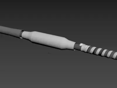 SCI FI cable joint Low-poly 3D model