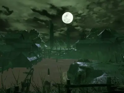 Wooden Building Kit Low-poly 3D model