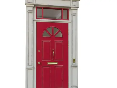 Entrance classic door 06 3D model