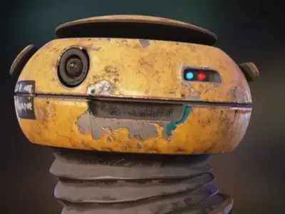 Hovering Drone Robot - Game Ready Character Low-poly 3D model