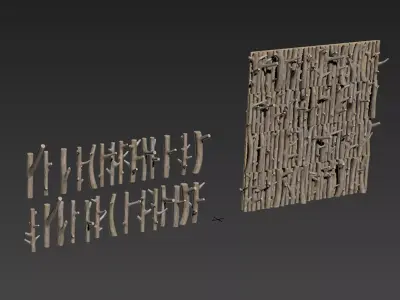 Branch decor n89f 3D model