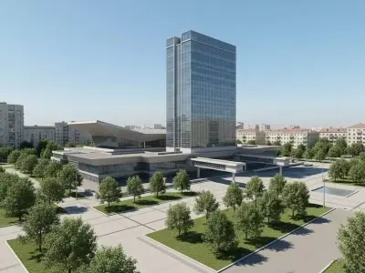 Muscat Airport Terminal High Quality 3D Exterior Model  OBJ FBX  Low-poly 3D model