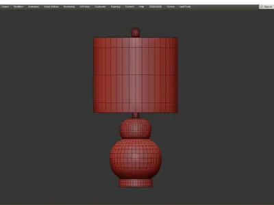 Ciaran Modern Ceramic Table Lamp Low-poly 3D model