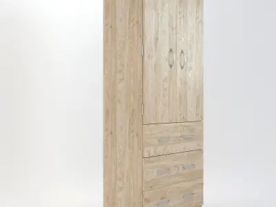 Wooden Cabinet 31 3D model