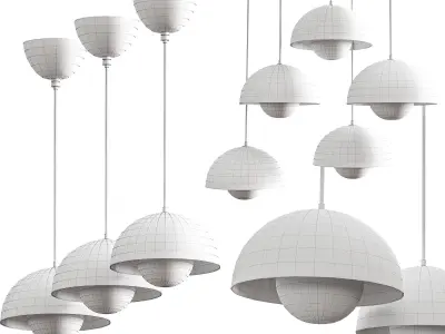 FlowerPot VP1 pendant BY VERNER PANTON 3D model