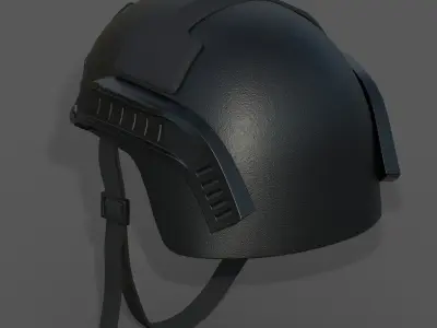 Helmet military combat soldier armor  Low-poly 3D model
