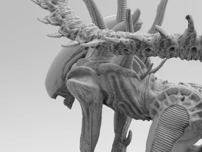 Alien Xenomorph Sewer Escape 3D Printing Diorama 3D print model