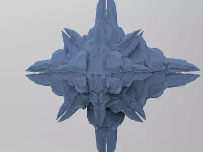Alien Mothership rock shard 3 3D model
