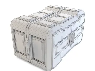 Space Station Container Crate 3D model