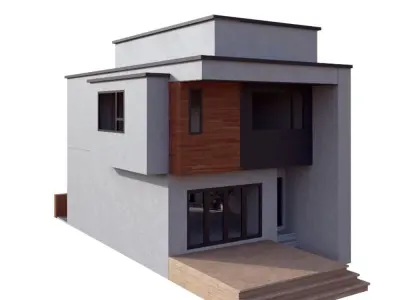 House Modern Villa 01 Low-poly 3D model