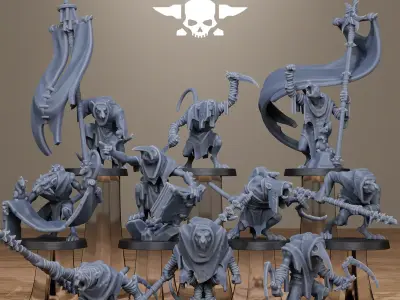 Rotfang Plague Bearers 3D print model