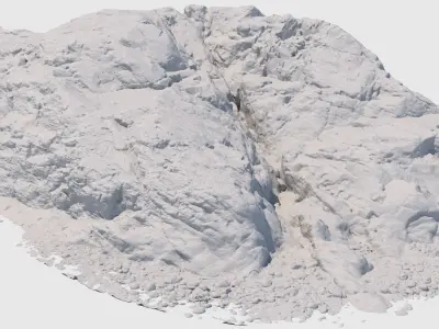 Alcatraz rock 3D model