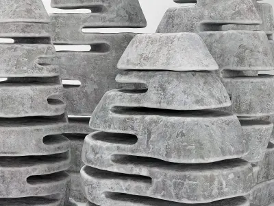 Stone light  Neo decorative n3 3D model