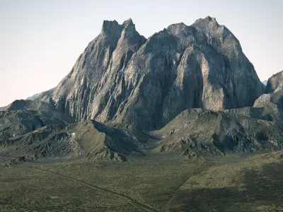 Terrain 03 PBR Low-poly 3D model