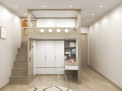 Room of son Free 3D model