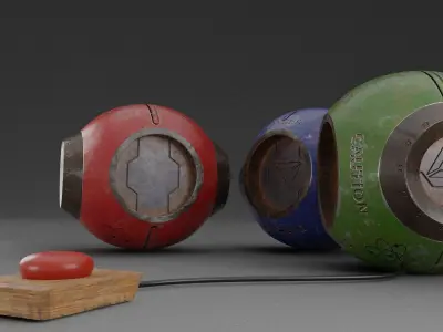 Sci fi Sphere 3D model