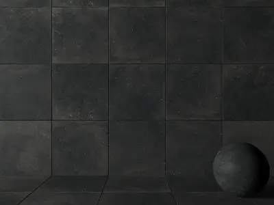 Flaviker Nordik Stone Black 80x80 Texture