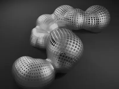 Simple Universal Organic Blob Sculptures Pack Low-poly 3D Low-poly 3D model