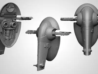 Slave One Spaceship 3D print model