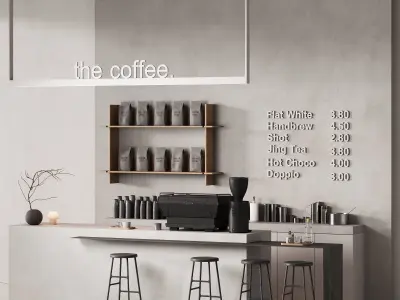 533 cafe and restaurant 01 coffee spot 01 3D model