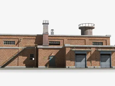 Factory xx3 Low-poly 3D model purchase