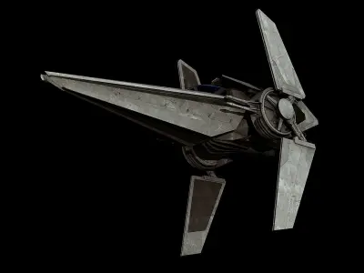 V-wing starfighter  - Star Wars 3D model