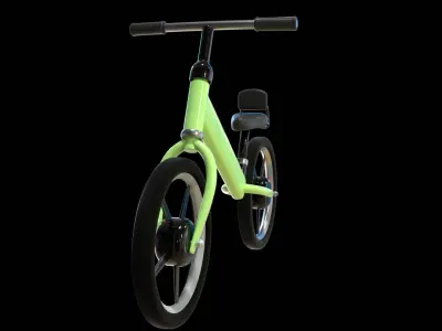 Balance Bike  3D Model Low-poly 3D model
