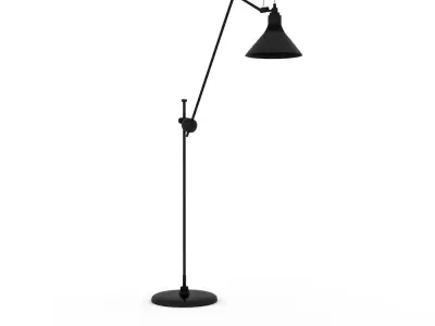 Metal floor lamp Low-poly 3D model Low-poly 3D model