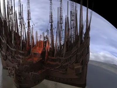 ocean ship city 1 3D model