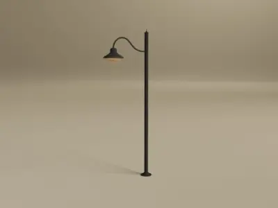 Cartoon Lamp Post 3D model