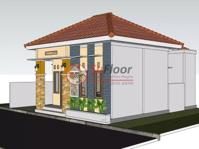 House 9x9m code 587 - Sketchup 3D model 3D model 3D model