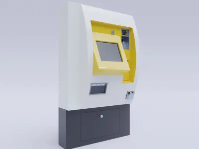 German Berlin Subway Ticket Machine 3D model