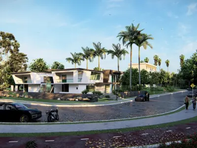 modern house fully furnished detailed model 3D model