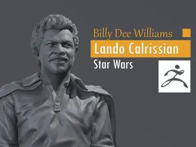 Billy Dee Williams - Lando Calrissian - Star Wars 3D print model