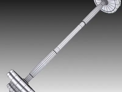 Barbell 3D model