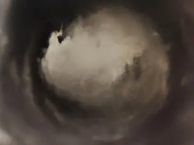 Inside the storm - HDRI Panoramic Sky - 360 clouds v02 Low-poly 3D model