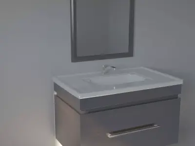Bath cabinet 3D model