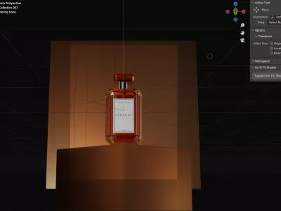 PERFUME MODELING AND LIGHTING SET 3D model 3D model