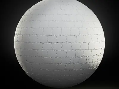 Seamless PBR Scanned Stretcherbond Pavement 3x3m Textures Texture