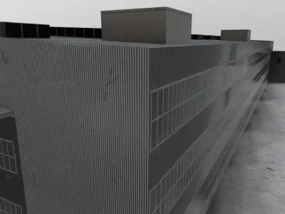 LBSF Hangar 7 Low-poly 3D model